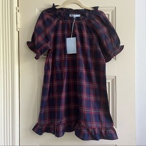 NWT hill house Katherine tartan nap dress